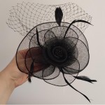 Voaleta pentru decor par cu clema de prindere VTL002BB Neagra Voaleta pentru decor par cu clema de prindere VTL002BB Neagra